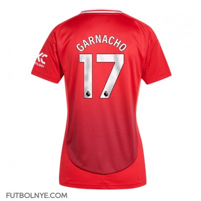 Camiseta Manchester United Alejandro Garnacho #17 Primera Equipación para mujer 2024-25 manga corta Camiseta Manchester United Alejandro Garnacho #17 Primera Equipación para mujer 2024-25 manga corta